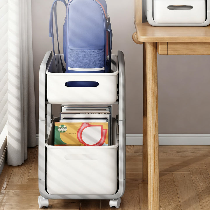 Mobile backpack stand with wheels