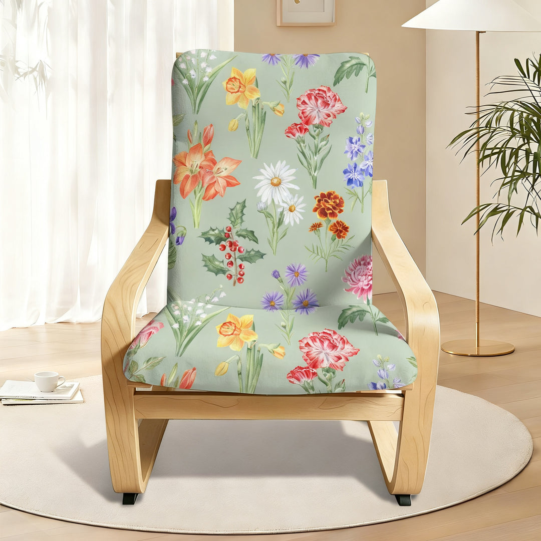 Rocking chair cushion, non-slip and scratch-resistant