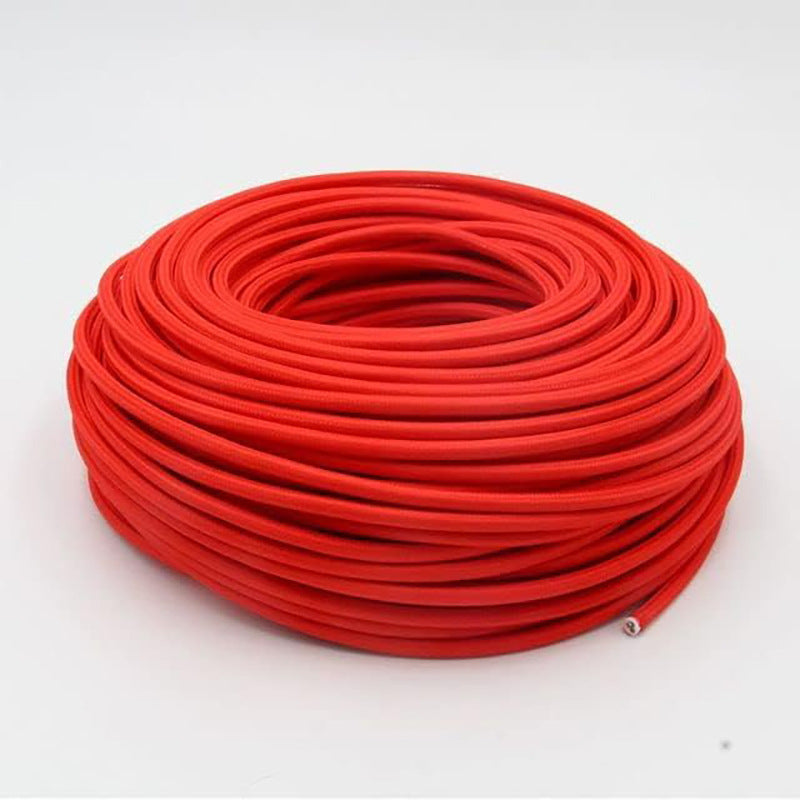 Textile-encased power cable 2×0.75 mm²