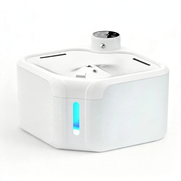 Automatic pet drinking fountain made of stainless steel