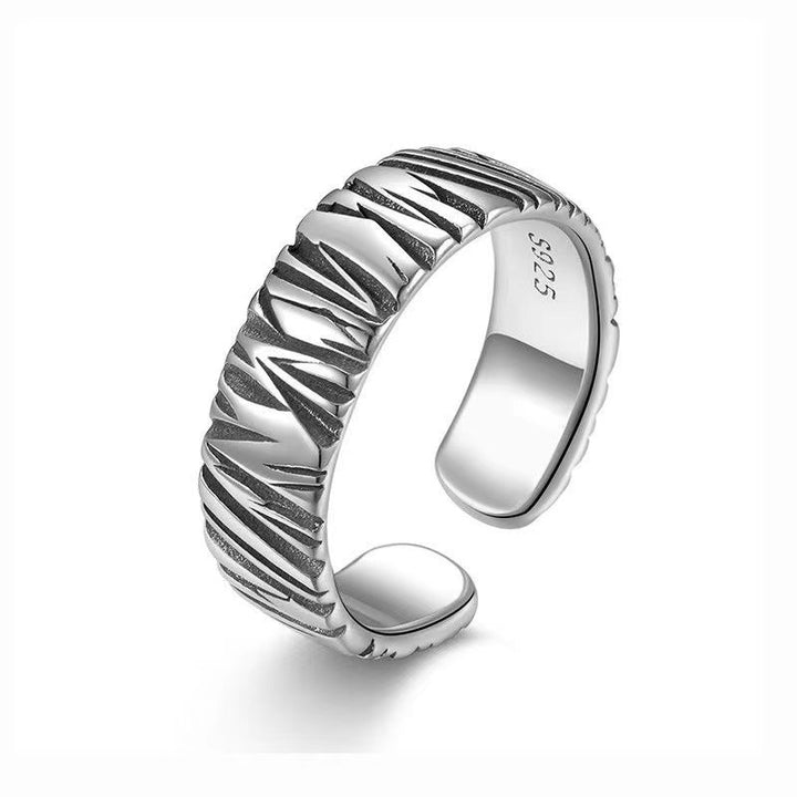 Open ring, adjustable, zinc alloy