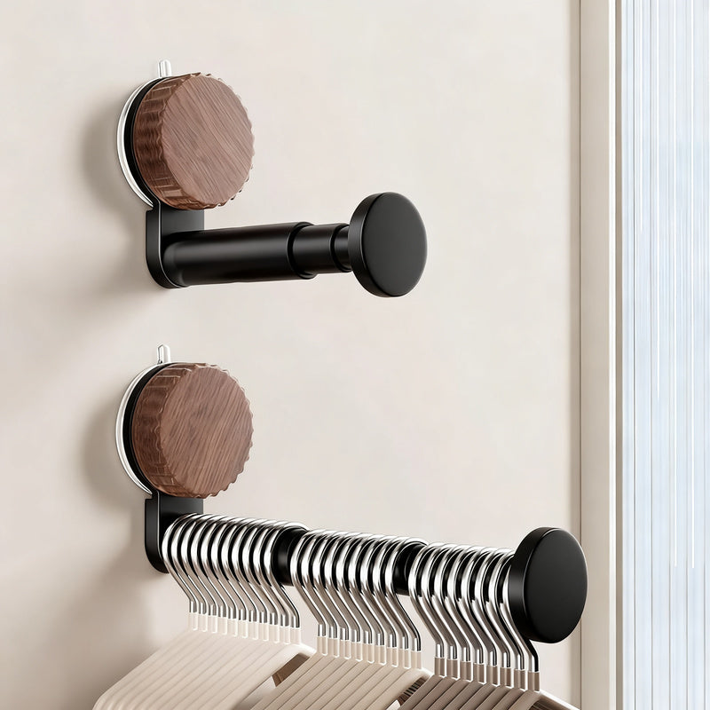 Suction cup clothes drying rack, extendable
