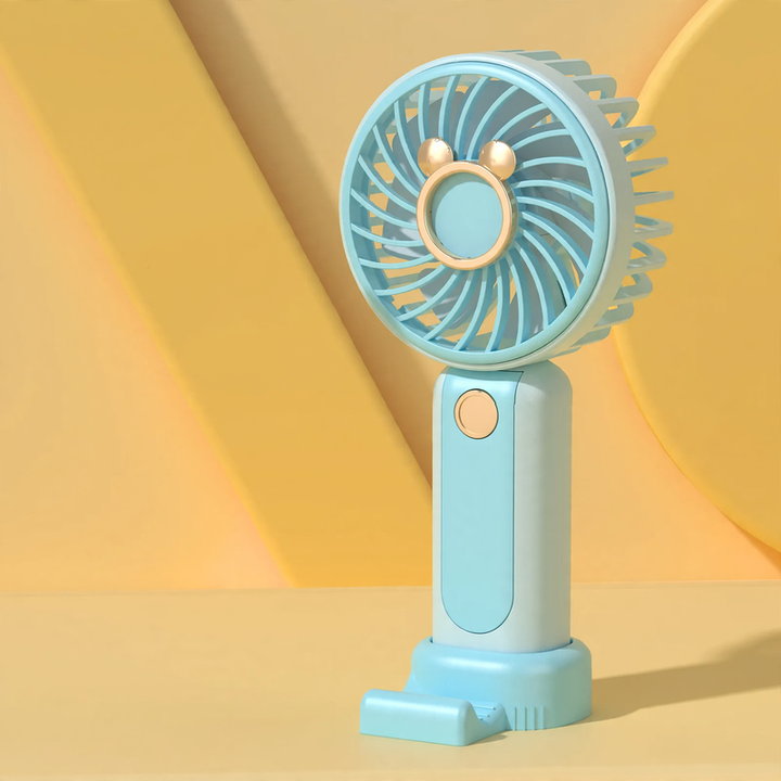 Portable hand fan with battery, 3 levels