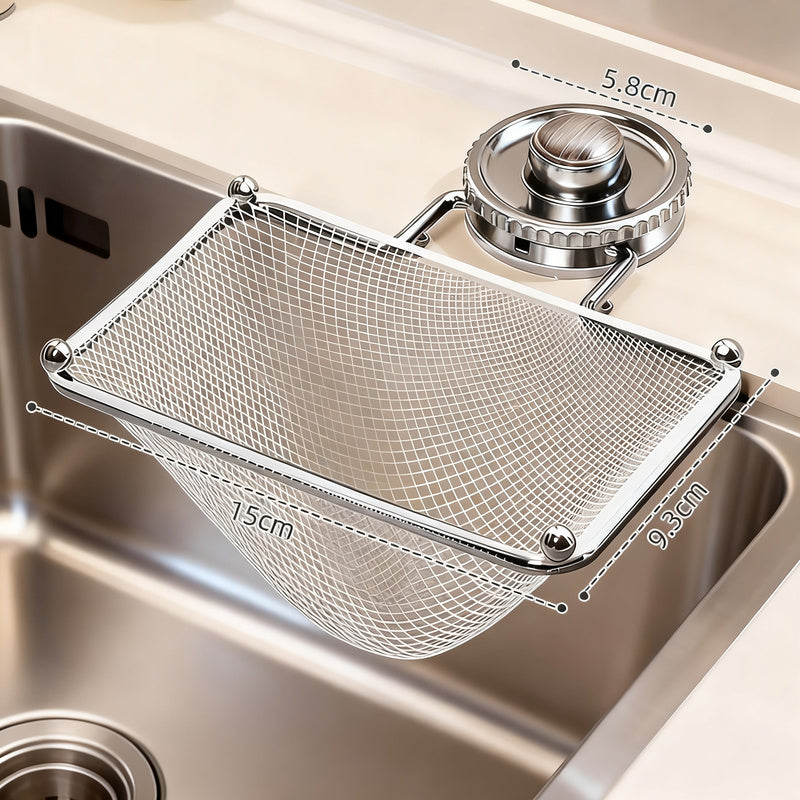 Sink filter sieve with suction cup