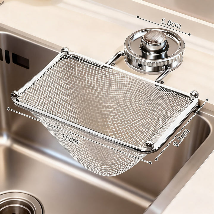 Sink filter sieve with suction cup