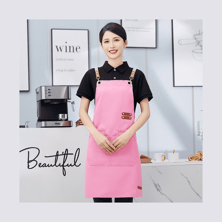 Apron with cross straps