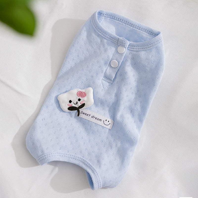 Cotton protection vest for cats and dogs