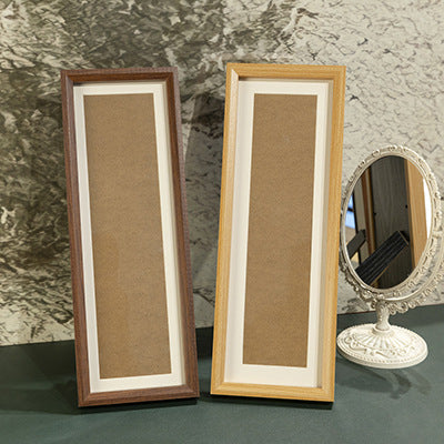 Wood picture frame, rectangular, 15 × 42 cm