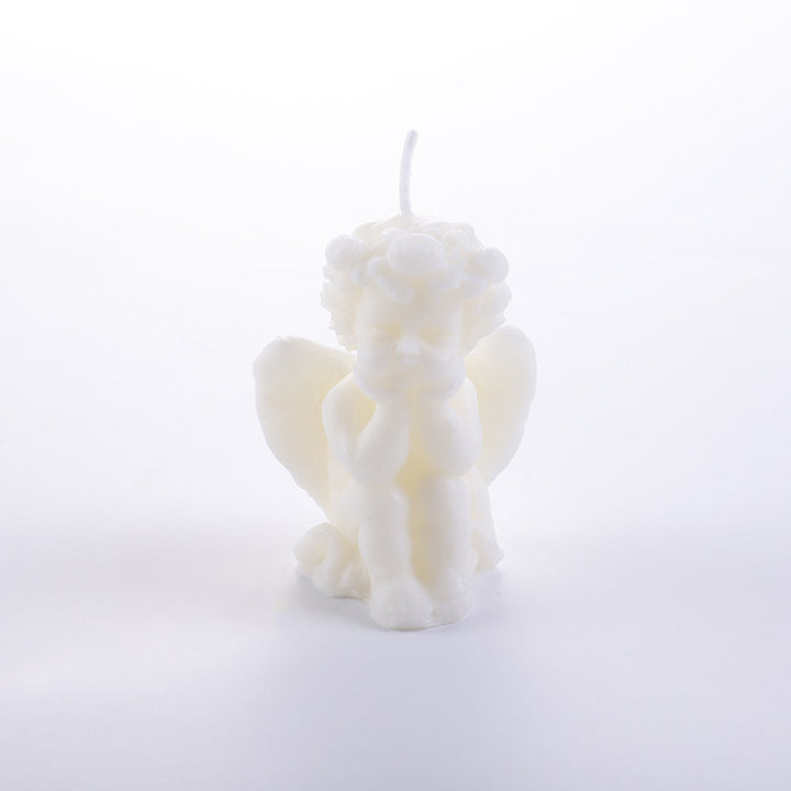 Handcrafted scented candle made of soy wax, fruit shape