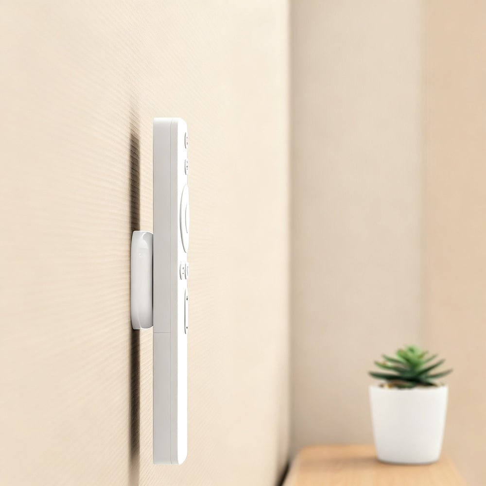 Magnetic wall mount for remote controls, no drilling