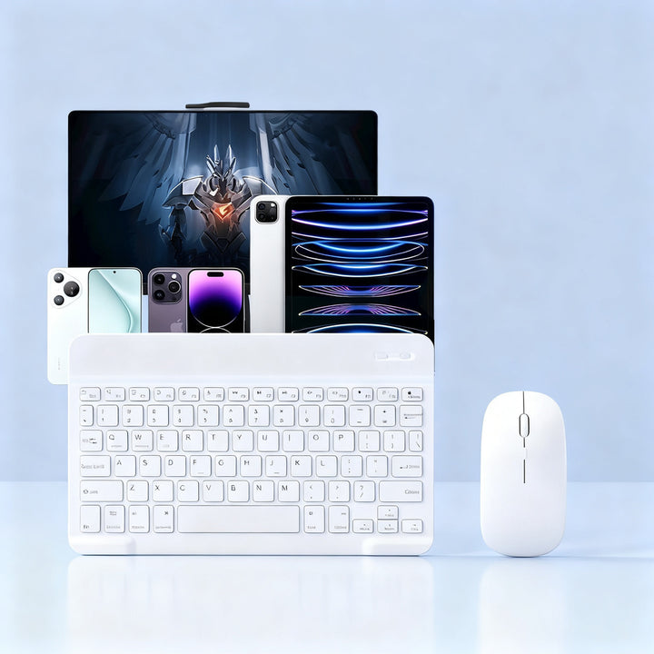 Bluetooth keyboard with mouse for tablets and laptops