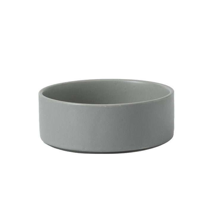 Ceramic soup bowl, round, white