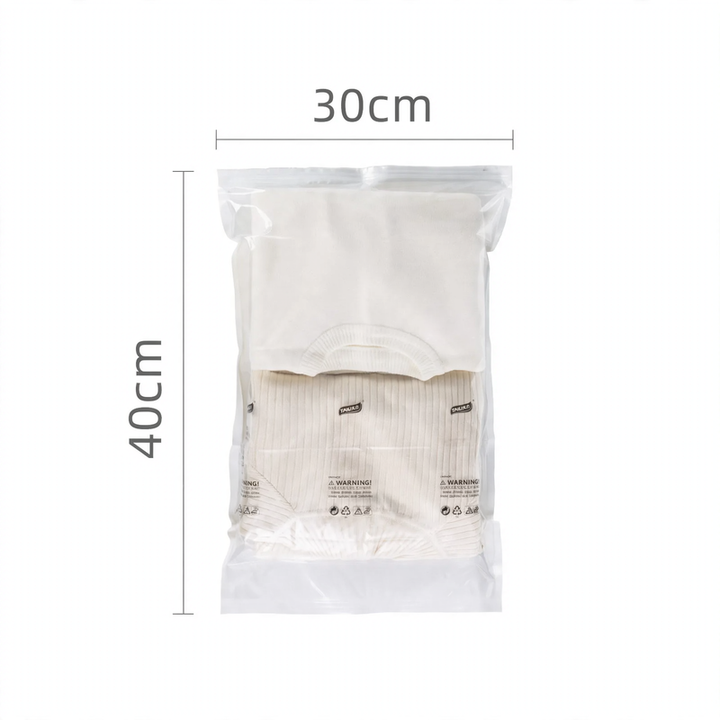 Vacuum compression bags for textiles and bedding