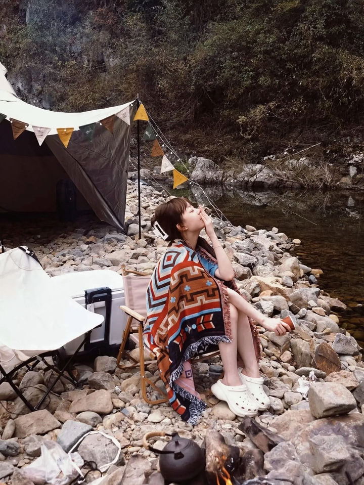 Picnic blanket with Bohemian pattern, various sizes