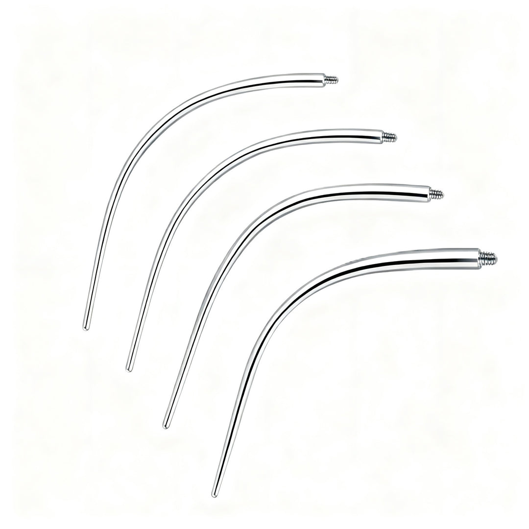 Titan-Piercing rod, flat base, internal thread