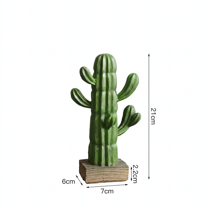 Resin decorative figure cactus, Nordic design