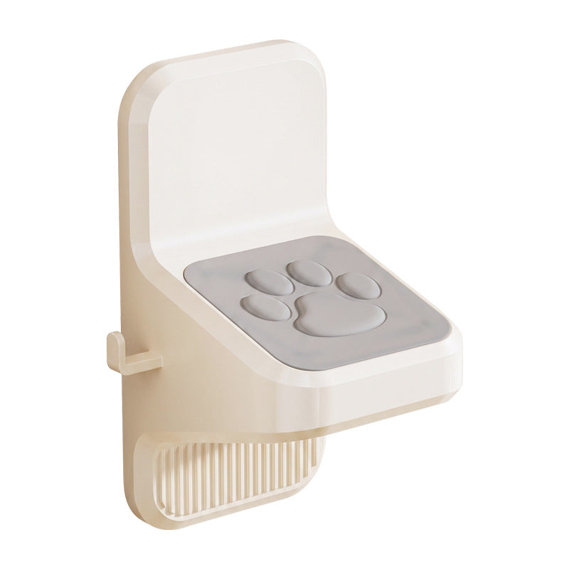 Wall-mounted foot pedal for the bathroom