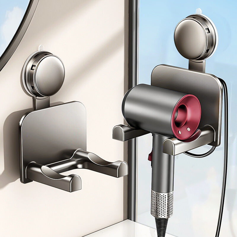 Suction cup holder for hair dryer
