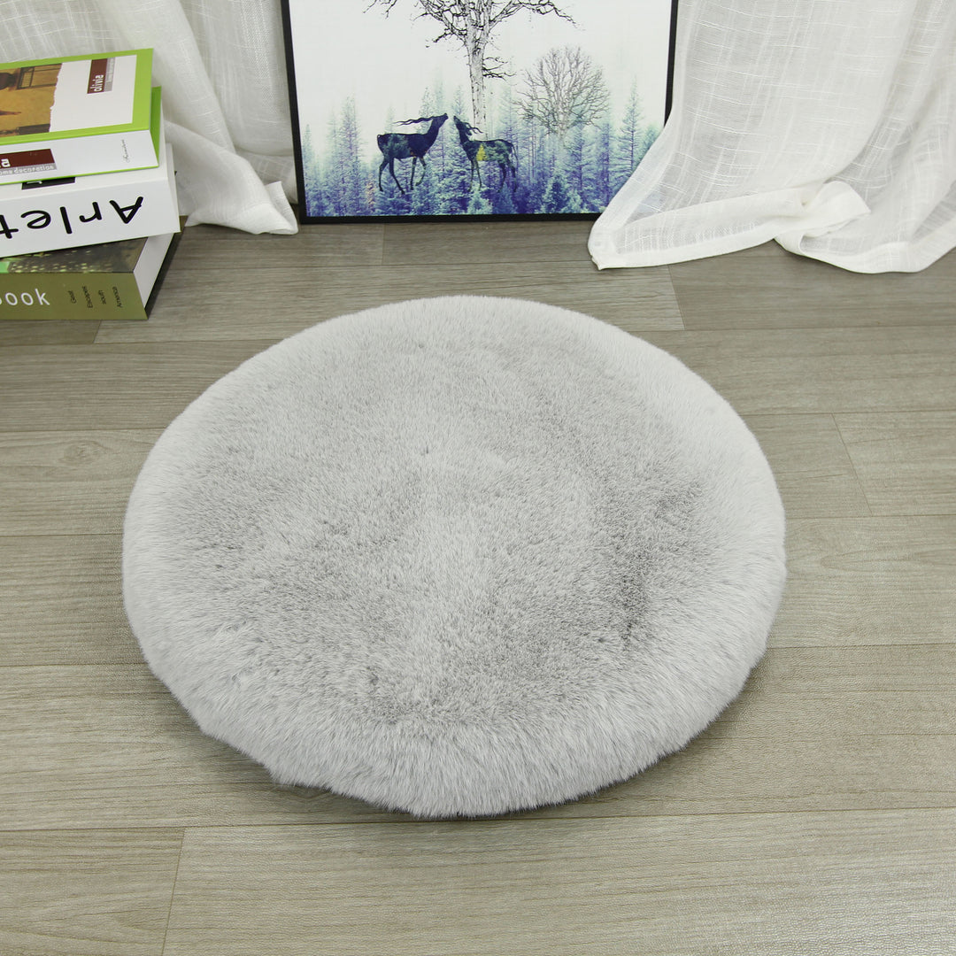 Round seat cushion made of cotton and linen