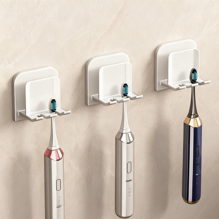 Toothbrush holder with lid, ABS, wall-mounted