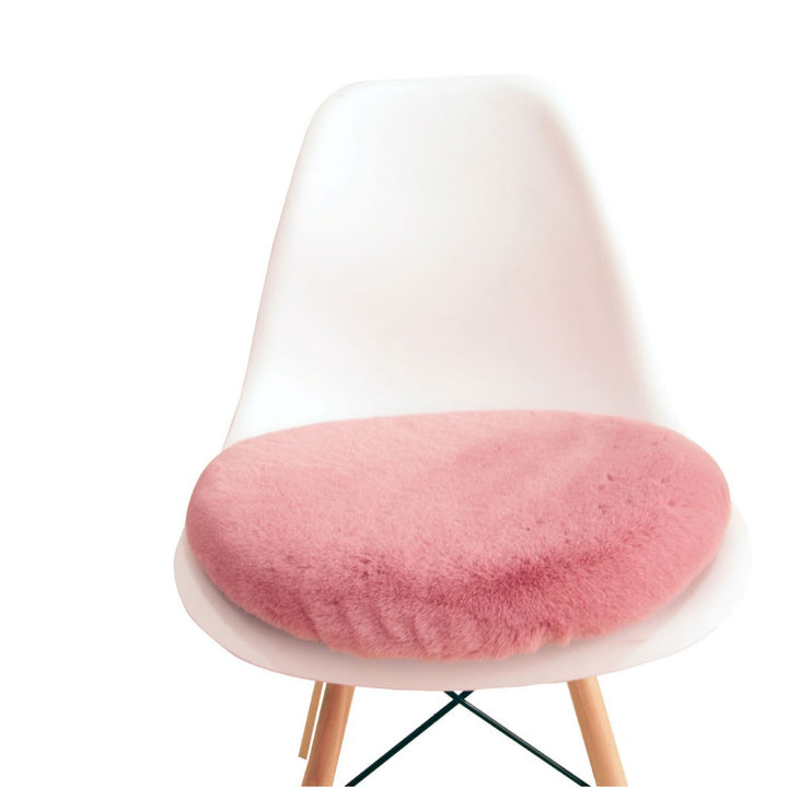 Round seat cushion made of cotton and linen