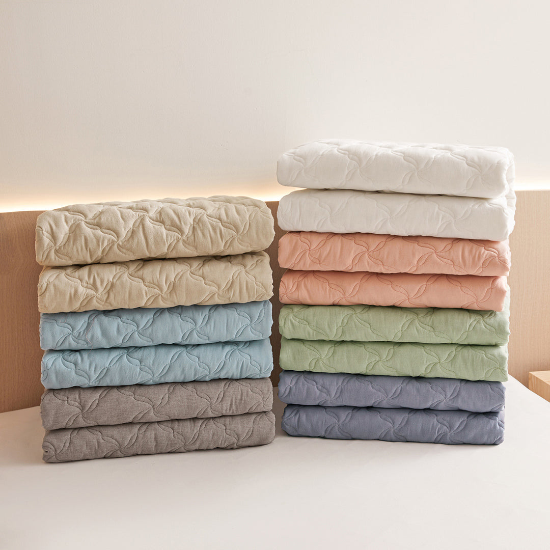 Waterproof fitted sheet made of cotton, 180 cm