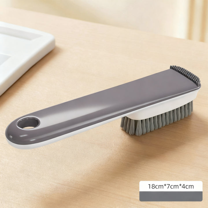 Shoe brush with soft bristles
