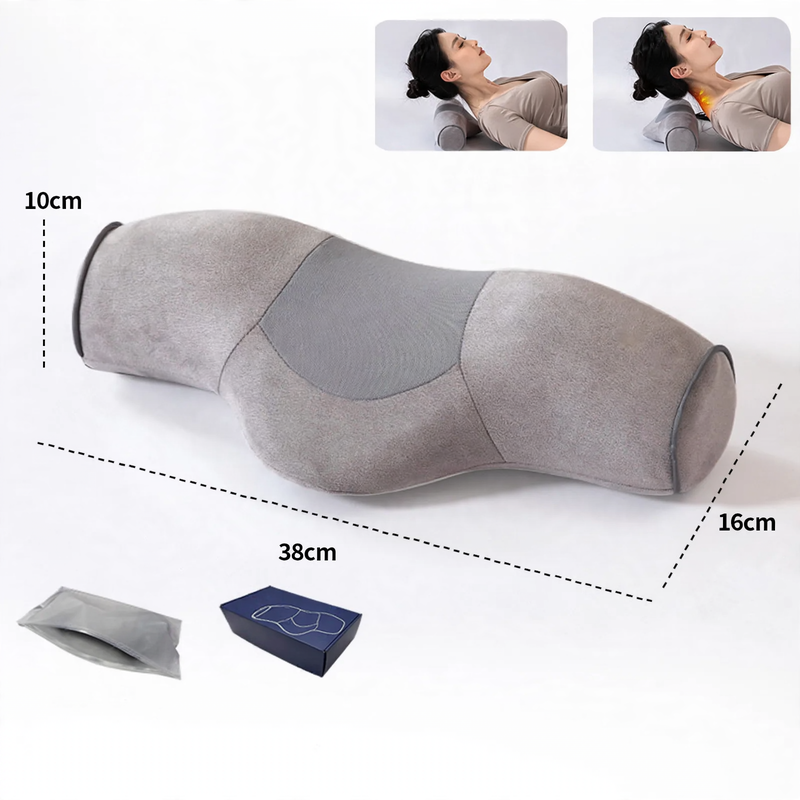 Neck pillow with heat function and massage, round