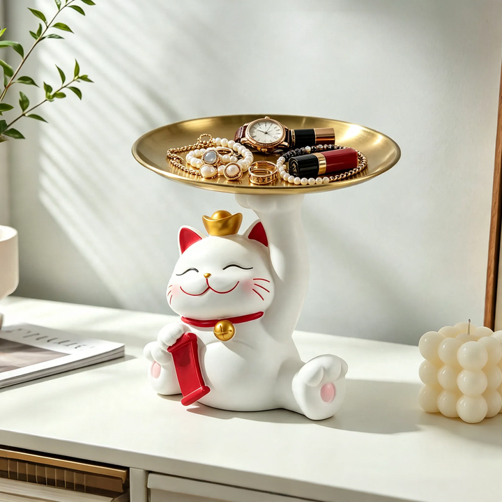 Glückskatz-Jewelry tray and key holder
