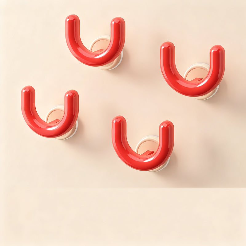 Suction cup slipper rack for bathroom
