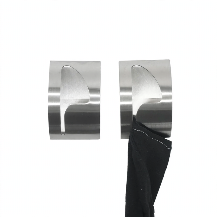 Towel clamp, stainless steel, suction cup, semicircular