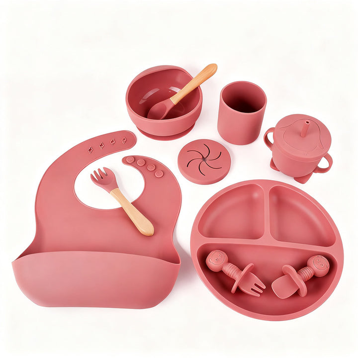 Silicone children's dish set, 6 pieces