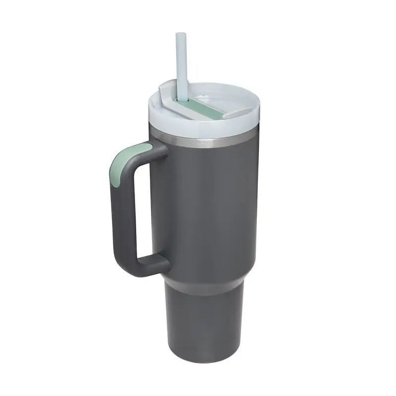 Insulated cup 40oz with straw and handle
