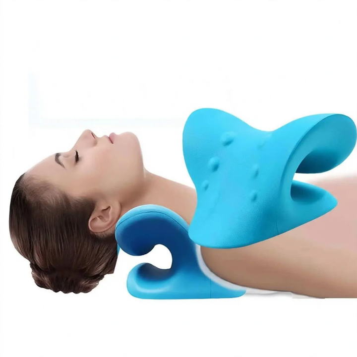 Neck massage pillow with mechanical pressure point massage