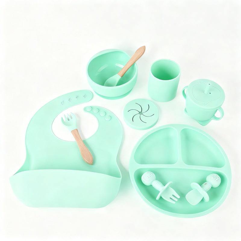 Silicone children's dish set, 6 pieces