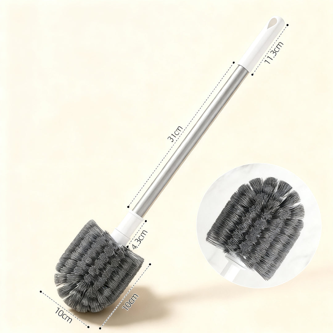 Toilet brush with wall holder