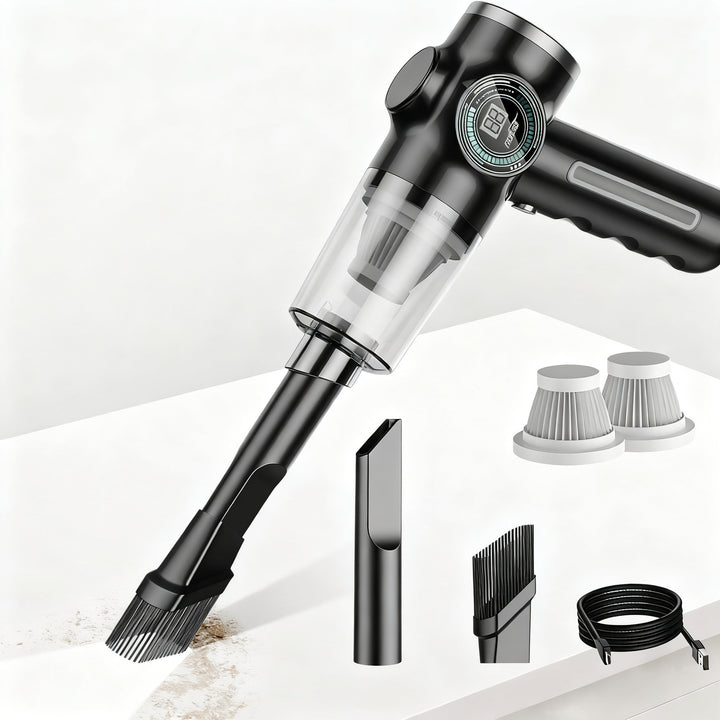 Portable car vacuum cleaner, cordless