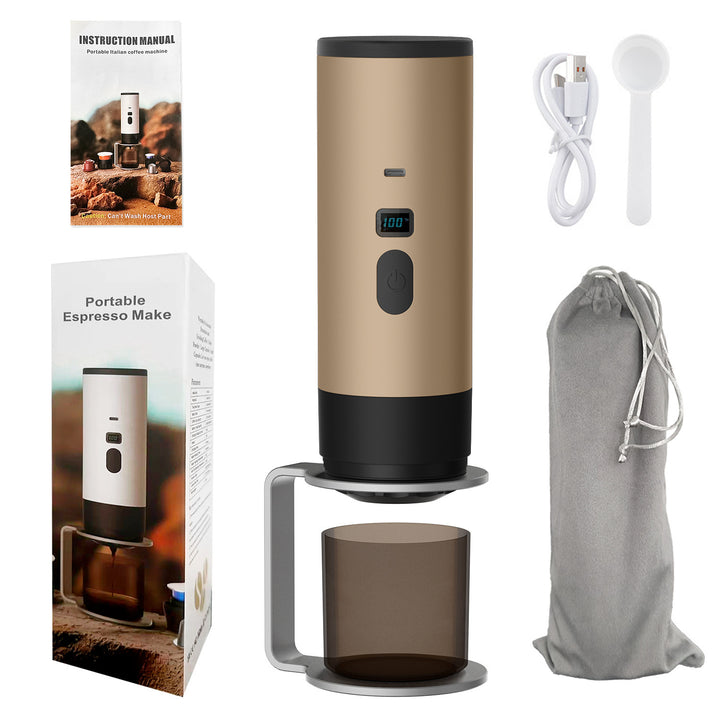 Portable espresso coffee machine with battery, 0.5 L
