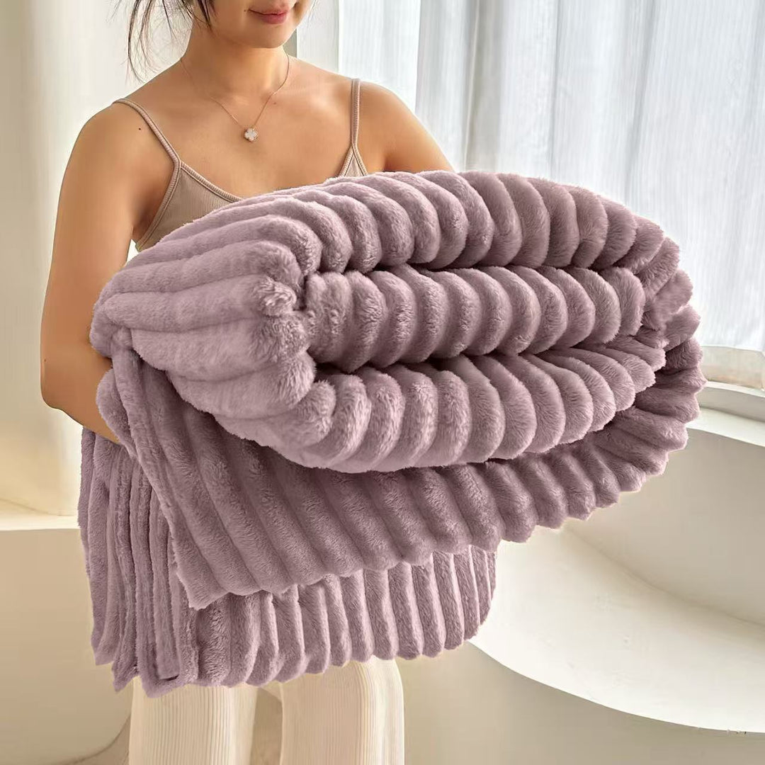 Fleece wool blanket, 800–1000 g, four seasons