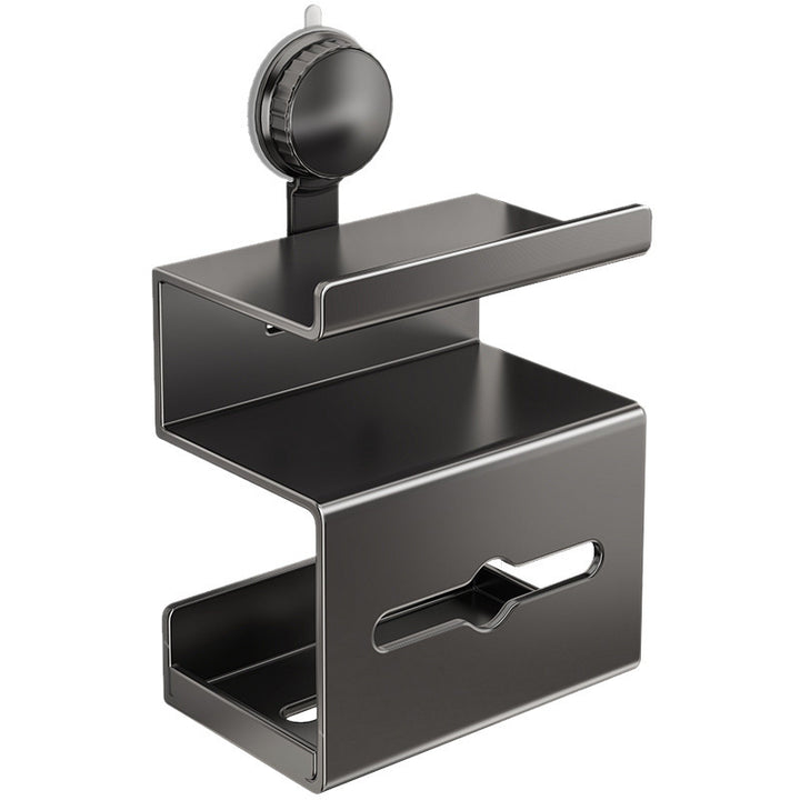Wall-mounted paper towel box, widened, silver-colored