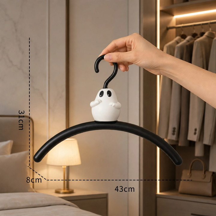 Hanger with ghost design, scratch-free and non-slip