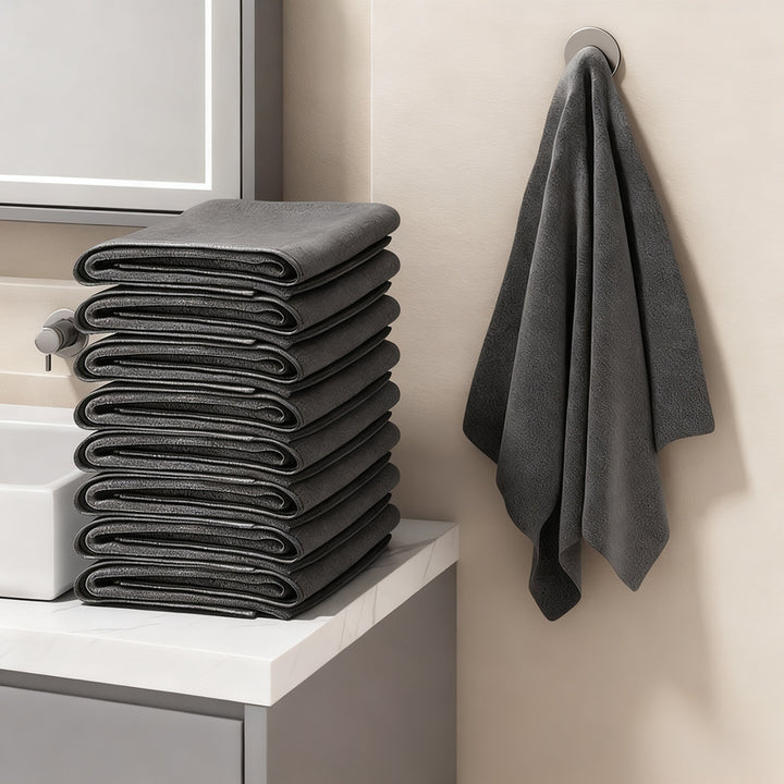 Microfiber cleaning cloths, versatile use