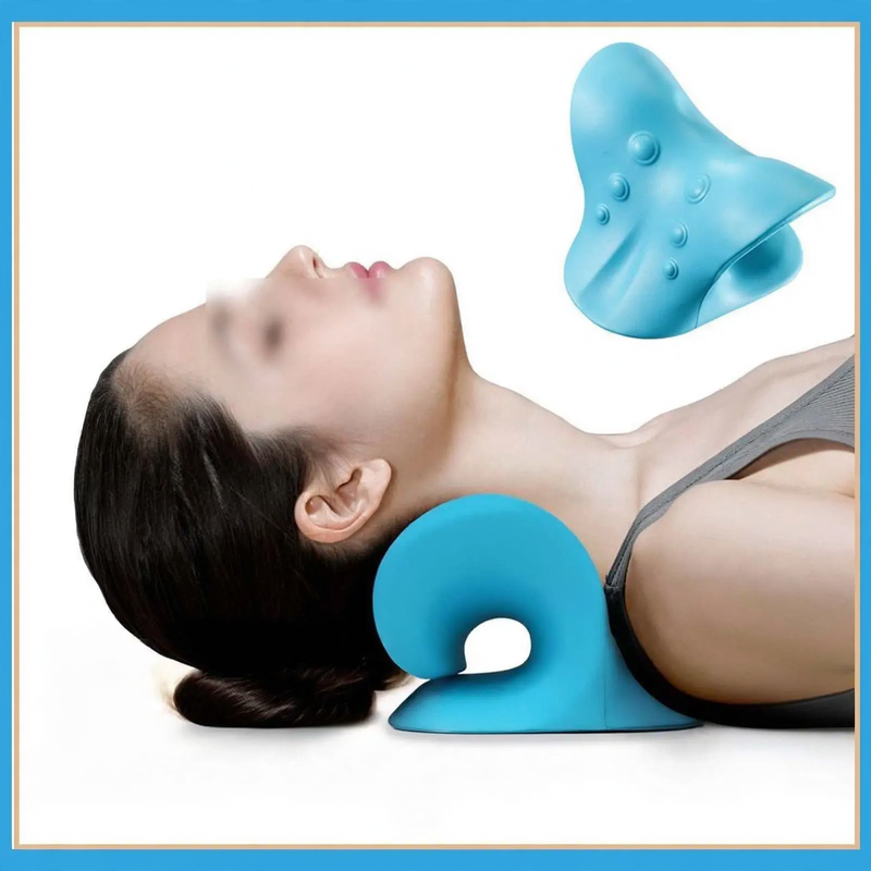Neck massage pillow with mechanical pressure point massage