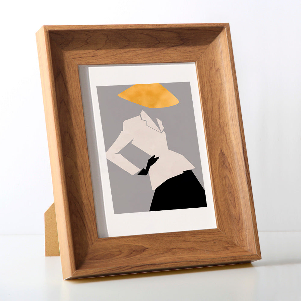 Wood picture frame, rectangular, 15 × 42 cm