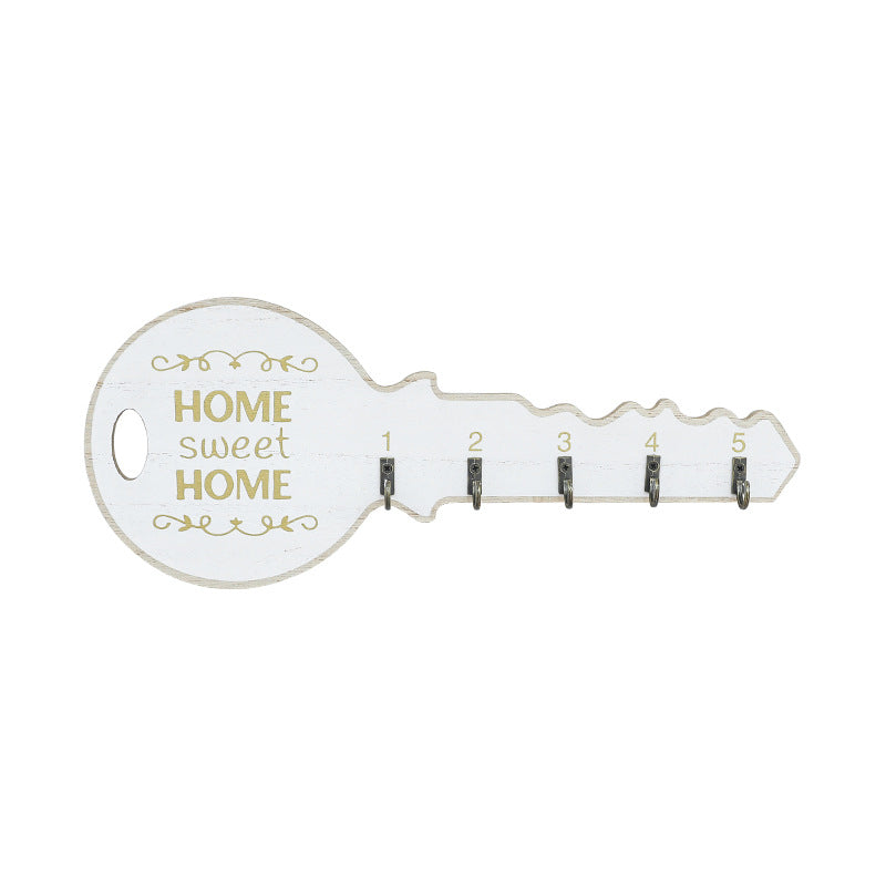 Wood key holder for the wall