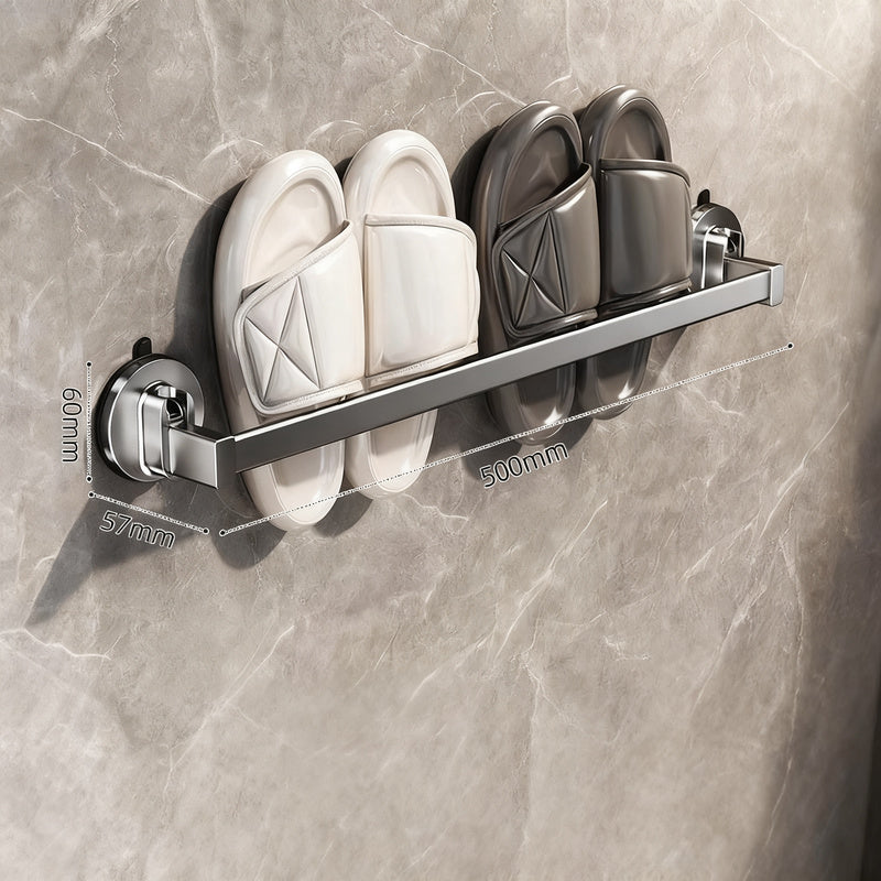 Wall-mounted slipper rack made of space aluminum