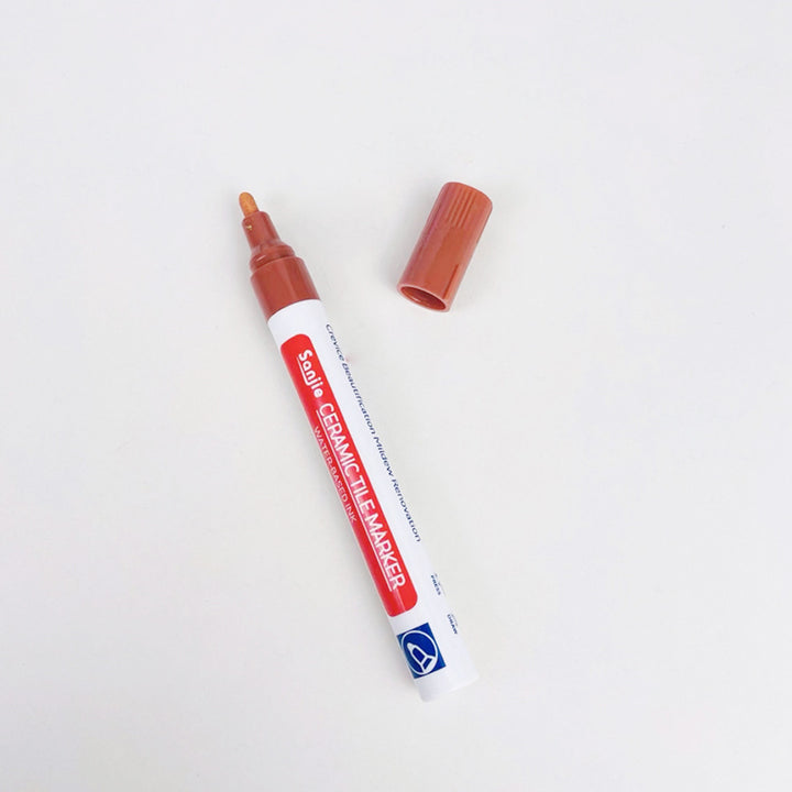 Grout pen for ceramic tiles in various colors