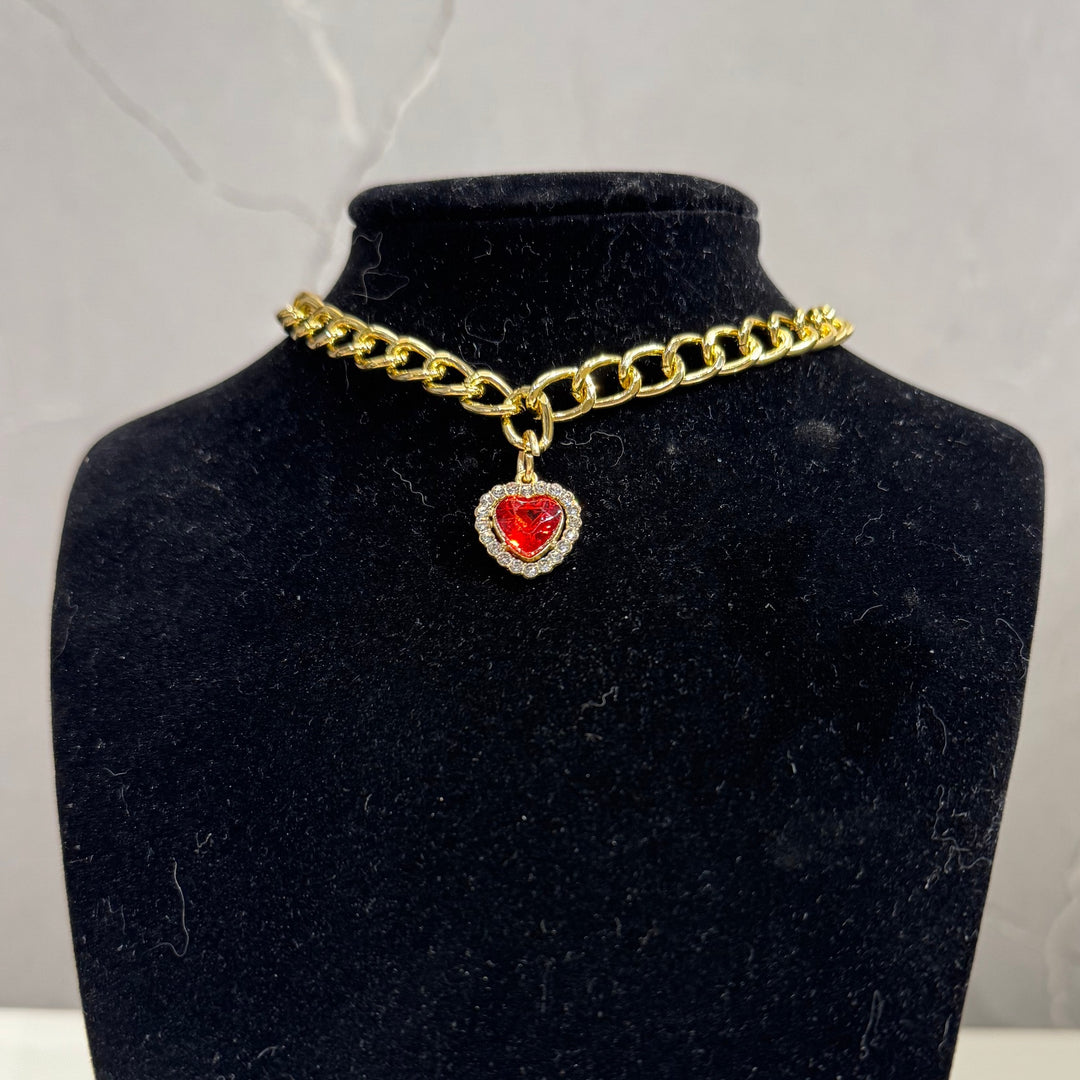 Collar with Crystals and Pearls for Cats and Dogs