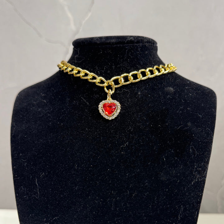 Collar with Crystals and Pearls for Cats and Dogs
