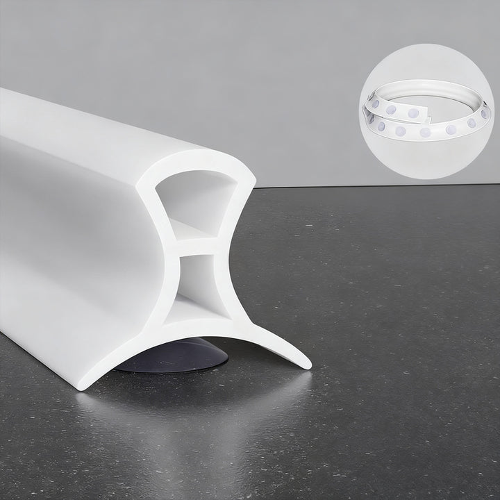 Silicone sealing strip for shower, adjustable